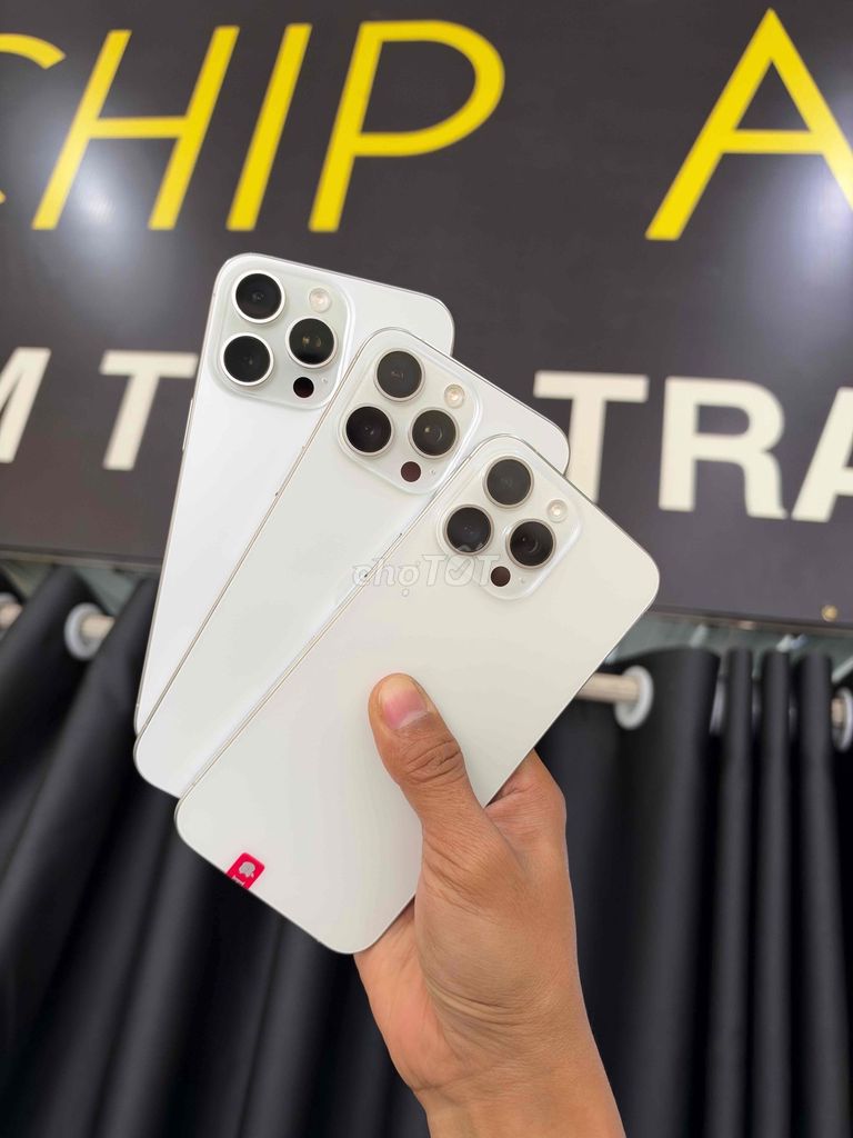 Điện thoại 15prm trắng 🇺🇸 Qte zin áp máy đẹp pin 8x